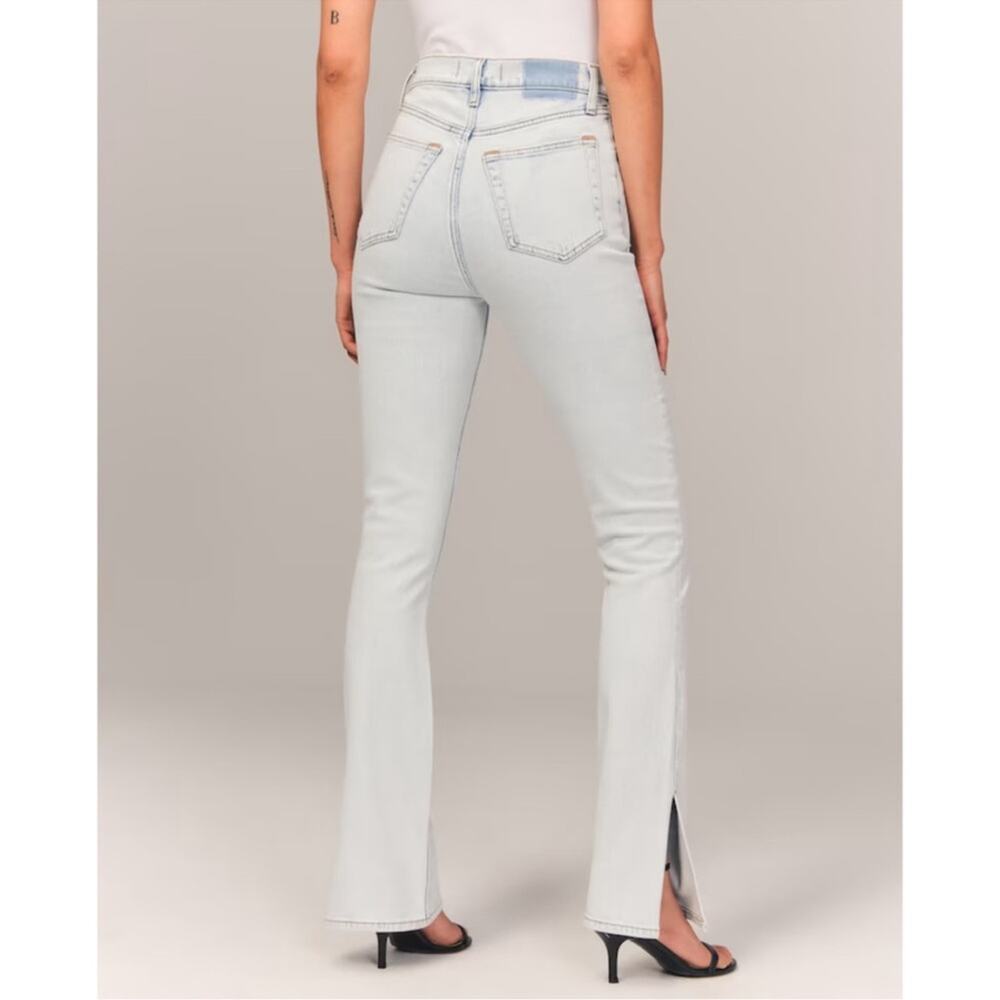 Abercrombie & Fitch Curve Love The Slim Straight Ultra High Rise Jeans 26/ 2 S - Picture 2 of 12